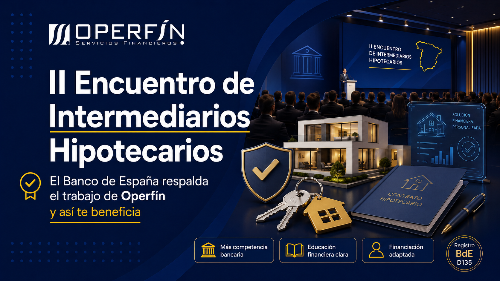 Segundo Encuentro de Intermediarios Hipotecarios: Por qué el Banco de España respalda el trabajo de Operfín y cómo te beneficia